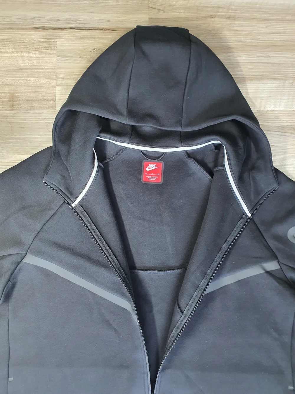 Nike Tech Fleece Jacket Sportswear Black Full Zip Hoodie HV0949-010 Men's XL